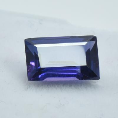 Natural Purple Tanzanite Loose Gemstone 2.55 Ct Emerald Cut for Jewelry Making and Gem Collections