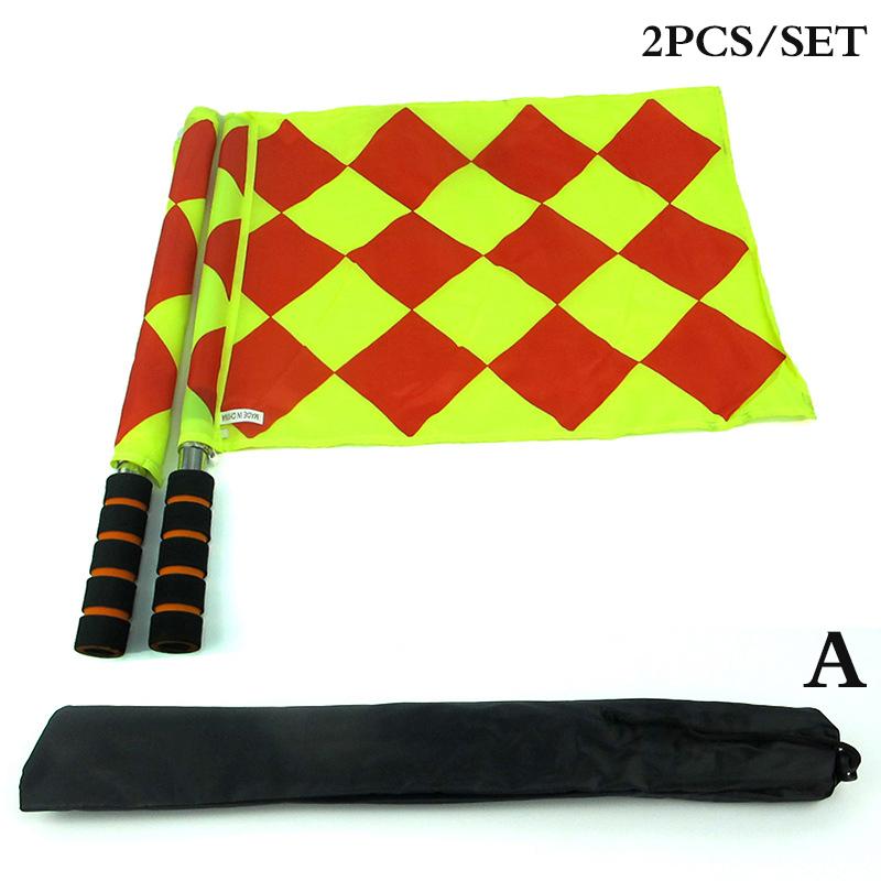 2Pcs/set World Soccer Referee Flag Fair Play Sports Match Football Linesman Europe Flags Referee Equipment