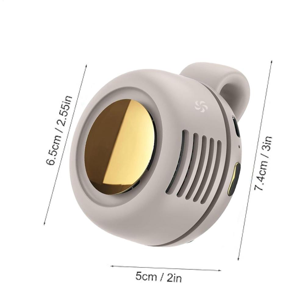 Small Clip Fan Clip On Personal Fan Bladeless Air Cooler Quiet 360 Rotation Battery Operated Cool Gadgets For Neck Waist Camping