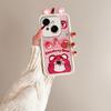 KEYSION Cute Ear 3D Cartoon Case for TECNO Spark Go 1 1S Go 2025 with Bracelet Silicone Shockproof Phone Cover for TECNO Pop 9 4G