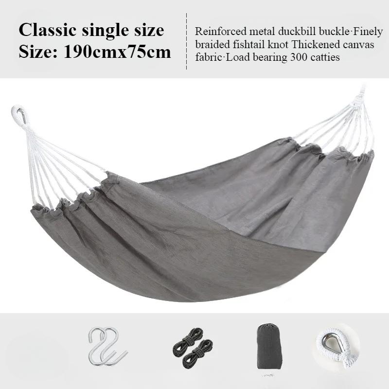 Outdoor Hammock Summer Camping Anti-rollover Swing Home Indoor Single Double Hammock Dormitory Hanging Chair Swing Hammock