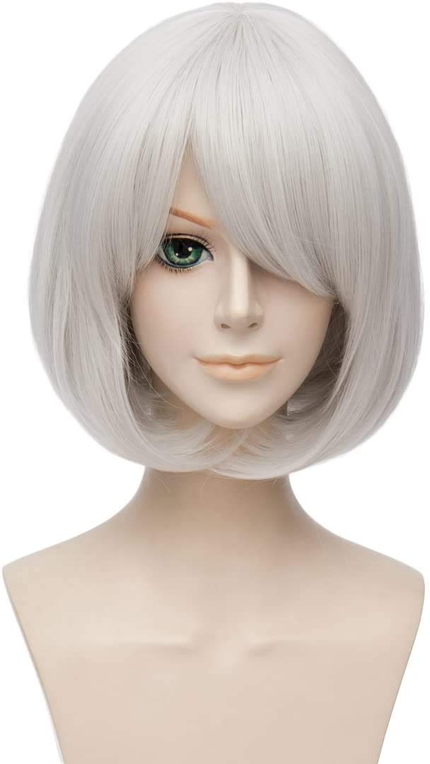 

Eileen NieR: Automata 2B YoRHa No. 2 Type B Cosplay Wig, Perfect for School Festivals, Halloween, Christmas, and Cultural Festivals