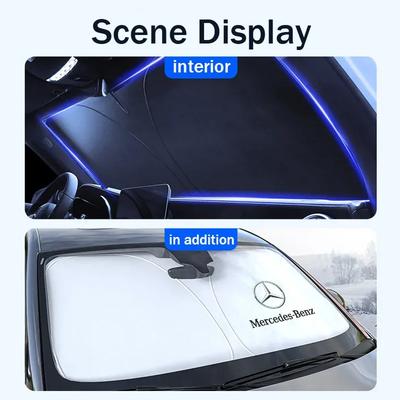 UV Auto Voorruit Zonneklep Zonnescherm Beschermhoes Voor Mercedes Benz AMG W203 W206 W220 W205 W211 W212 W201 GLS CLS GLC