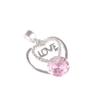 Morganite Gemstone 925 Sterling Silver Jewelry Zircon Pendant 1.10" For Bridal CZP-3-2