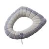 Toilet Seat Cover Mat Soft Velvet Fabric Universal Bathroom Toilet Seat Cover Washable Closestool