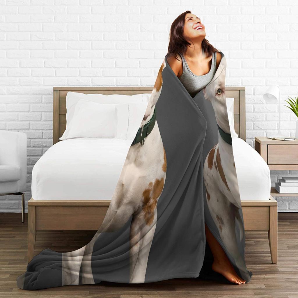 Warm Soft Blanket Picnic Cane Corso Throw Blanket Flannel Bedspread For Couch Bed Print Sofa Bed Cover