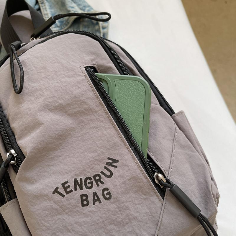 Leichte Umhängetasche mit großer Kapazität Damen-Schultertasche Student Brusttasche