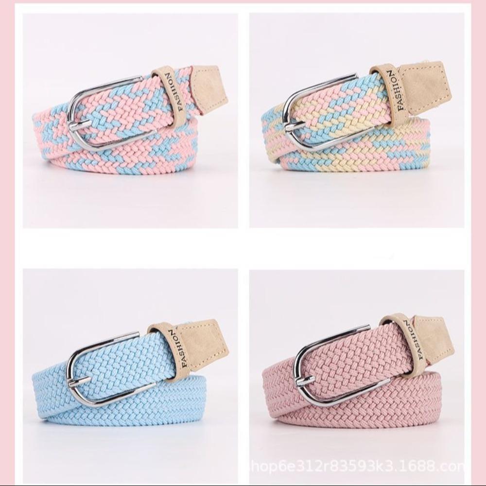 Elastic Canvas Belt Popular Waistband Fashion Loose Belt Men