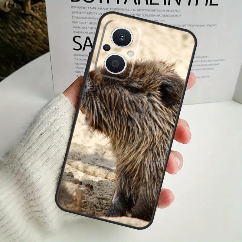 Animal Beaver Case For OPPO Reno 12F 13F 14F 10 11 12 13 14 Pro 8T 7 8 Lite OPPO Find X6 X5 X8 X9 Pro Cover