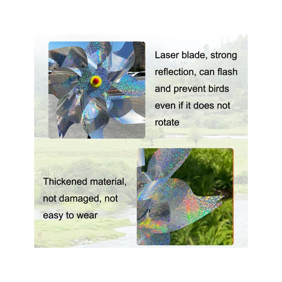 Piège à oiseaux pour balcon, jardin ou terrain agricole, réflecteur laser anti-oiseaux, style moulin à vent, huit modèles