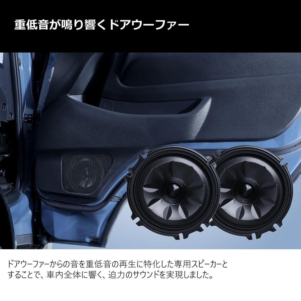 Alpine Meteor Sound für Hiace (Grillfarbe Schwarz) MS-165-HI-200-BK