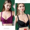 Breathable Thick and Thin Beautiful Back Plus Size Underwear Without Steel Ring Push Up Bra