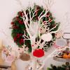 Christmas Elk Hanging Ornaments Wooden Reindeer Plush Pendants Christmas Tree Decor