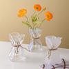 flower random shape single flower fresh dried interior height Korean flower glass vase Vase, stylish, base, design, Aurora, glass, cute, small, vase,
