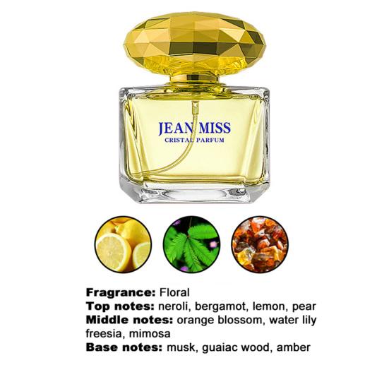 50ml Floral Perfume Non-irritating Safe Ingredients Linger Pomegranate Lotus Musk Romantic Women Perfume for Girl