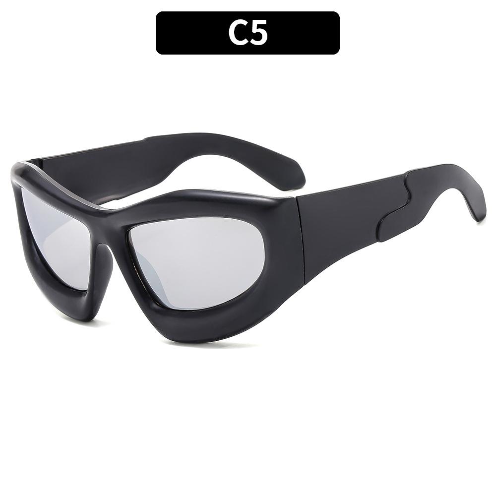 

New Women s Fashion Y2K Sunglasses Men and Women Trendy Hip-Hop Sun Glasses Outdoor Sports Cycling Eyewear UV400 Gafas De Sol As shown in the figu
