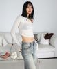Top Girl Tencel Adjustable Drawstring One Shoulder Top_T216Tp106