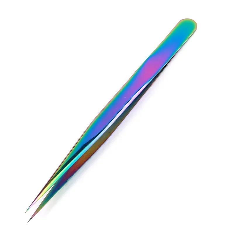 1 Pcs Eyelashes Tweezers Stainless Steel Superhard Tweezers High Precision Anti-static Tweezers for Eyelash Extensions