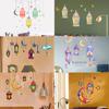 Ramadan Wall Decal Islamic Mubarak Eid Wall Sticker Lantern Moon Star Window Sticker Ramadan Kareem Decorations for Home 2025