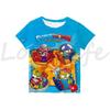 Kids SuperTings T Shirt Harajuku Boys Girls Cartoon Print T-shirts Summer Short Sleeve Children's Clothing Comfortable Tee Tops