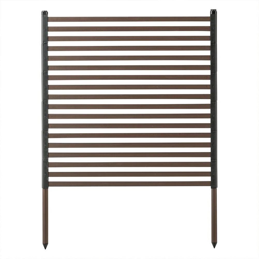 90x120cm Metal Privacy Fence PE-Coated Steel Pipe Privacy Screen Panel Fence for Outside Backyard Garden Patio Decoration Gifts