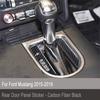 Carbon Fiber Interior Gear Shift Decor Panel Trim Fit For Ford Mustang 2015-