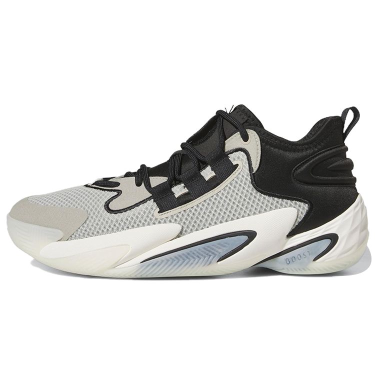 Adidas BYW Select Fashion Versatile Shock Absorption Non-Slip Wear-Resistant Supportive Low-Top Basketball Shoes Unisex Sneakers Gray Black IG4937