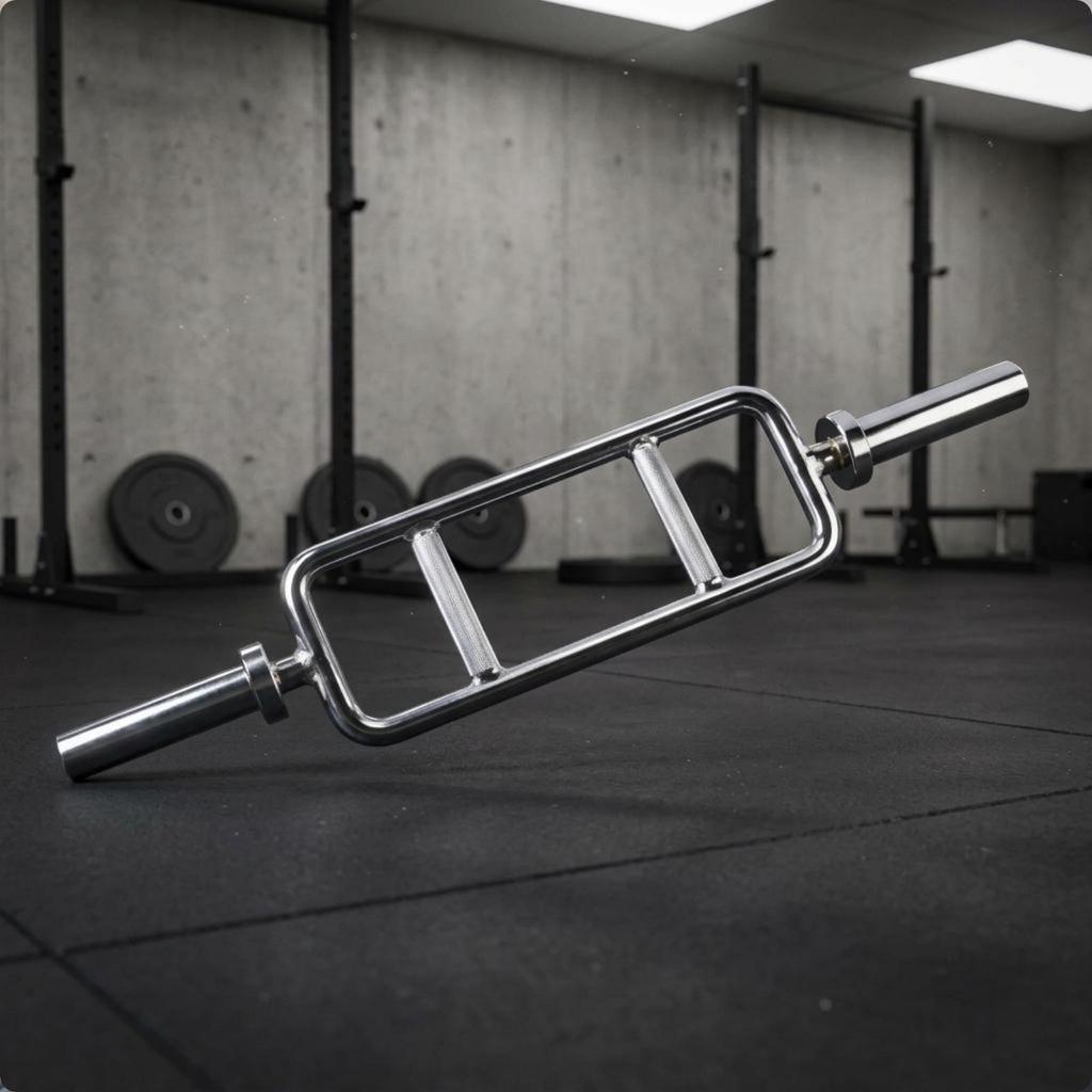 Biceps Training Bar Commercial Grade Square Hex Double Grip for Gym
