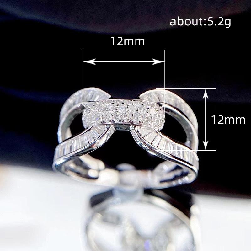 Lindon Classic Copper Alloy Zircon Ring Ladies Jewelry Wedding Promise Party Gift