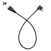 DOONJIEY Right Angle HDMI-compatible Male to Male AV Converter Adapter Cable Cord for HDTV