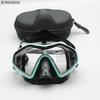 Professional Adult Silicone Waterproof Diving Mask Diving Mirror Anti Fog Floating Diving Set Large Frame Deep Set