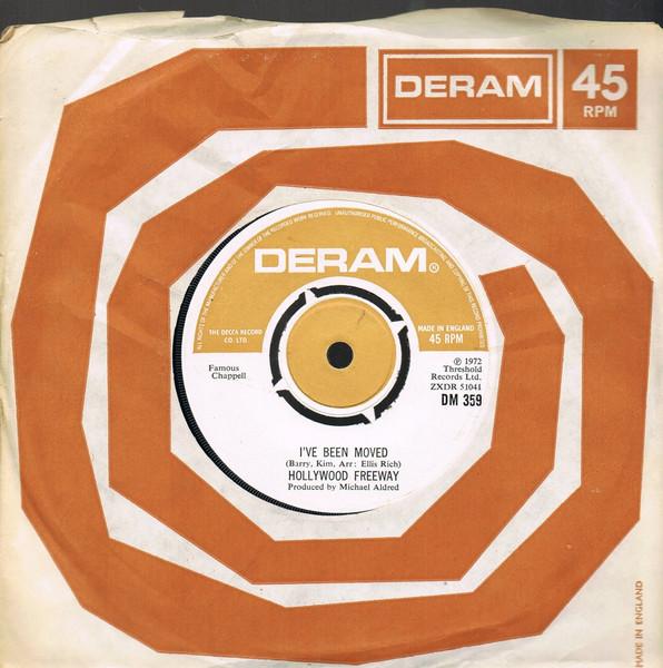 

7inch Record HOLLYWOOD FREEWAY - I ve Been Moved DM359 Deram 1972 UK Rock Used