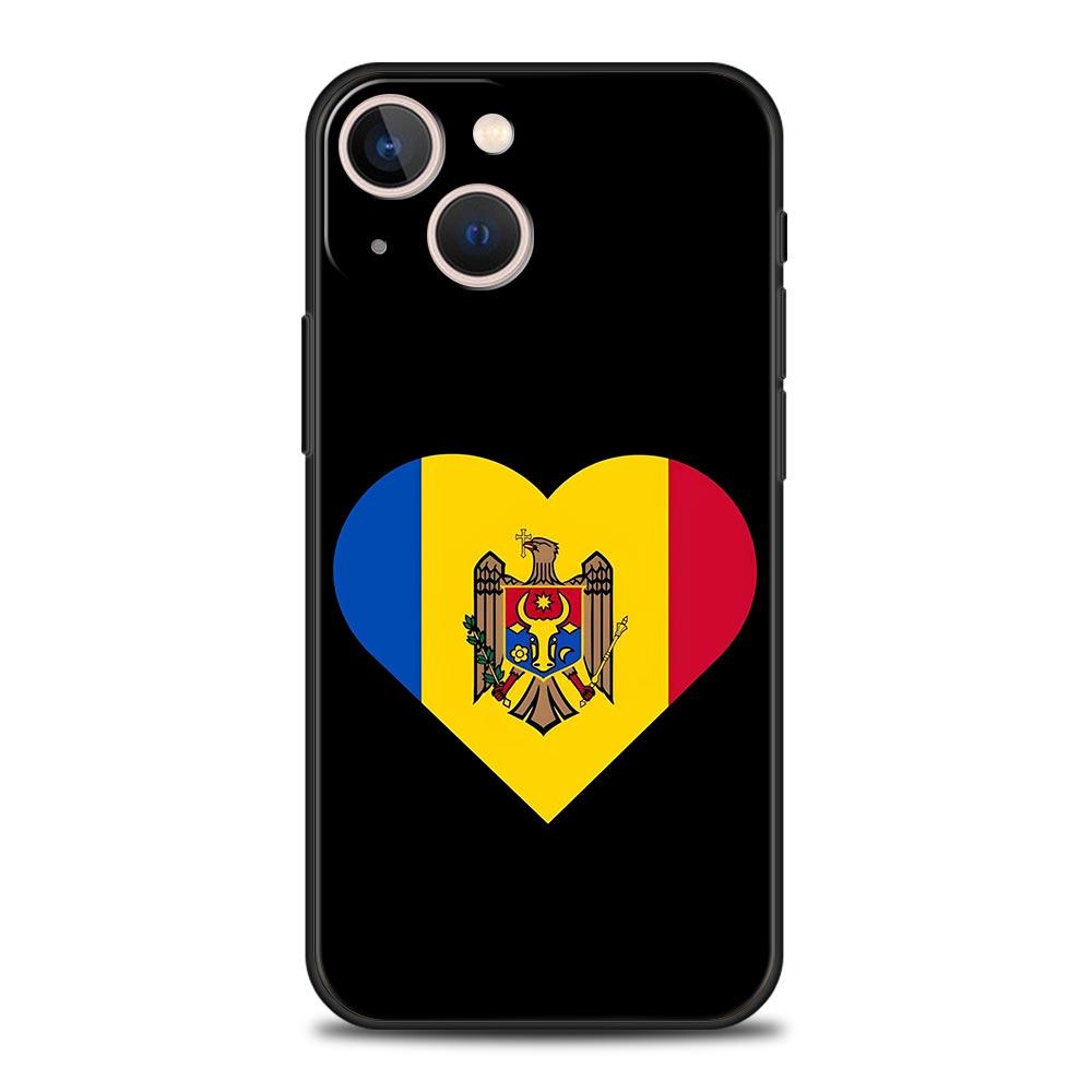 Moldova flag Phone Case For iPhone 16e 15 14 13 12 11 Pro Max XS X XR SE 7 8 Plus Shell iPhone 16 Soft TPU Cover