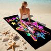 Kpop Demon Hunters Rumi Soft Beach Towel Outdoor Vacation Beach Towel Outdoor Absorbent Bath Towel Blanket Beach Towel Portable For Travel Outdoor Cam