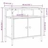 VidaXL Armoire Lavabo de Salle de Bain, Placard sous Vasque avec Porte, Meuble de Rangement, Organisateur de Toilette 842436
