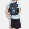 New COACH Hudson Pebbled Leather Backpack Tubas Men's Denim Blue C9967-QBUCU