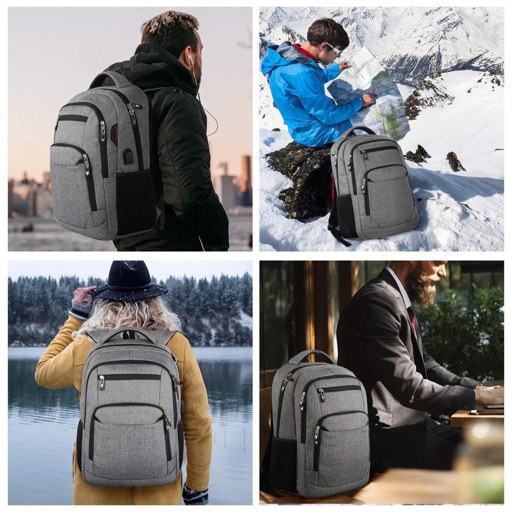 Men's Multi-Functional Laptop & Travel Backpack - Large Capacity