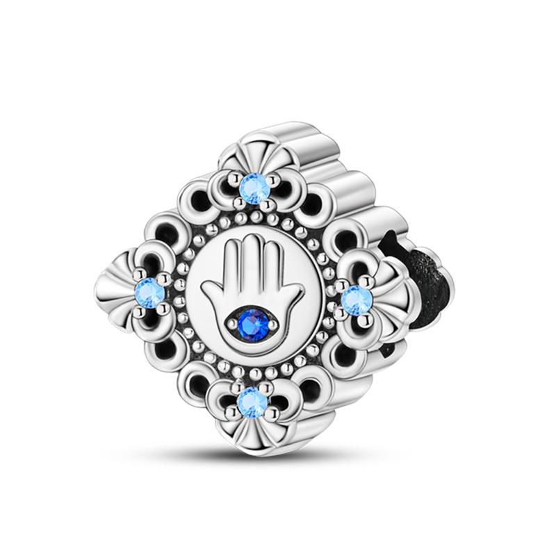 Newcopper Sparkling Zircon Devil'S Eye Horus' Eye Best Wishes Lucky Charms Beads Fit Pan Original Bracelets Diy Jewelry