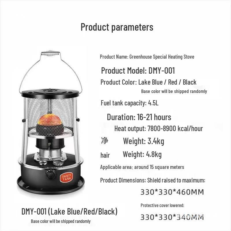 Greenhouse Heating Stove for Vegetables and Fruits - Outdoor/Indoor Temperature Control