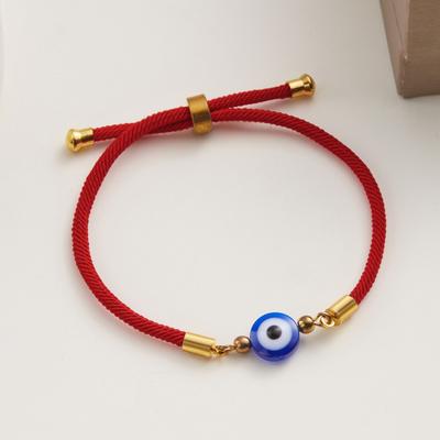 Pulseira Azul Olho Grego Estilo Turco da Moda Para Mulheres Homens Corda Vermelha da Sorte Pulseira Tecida à Mão Joias de Amizade Presentes