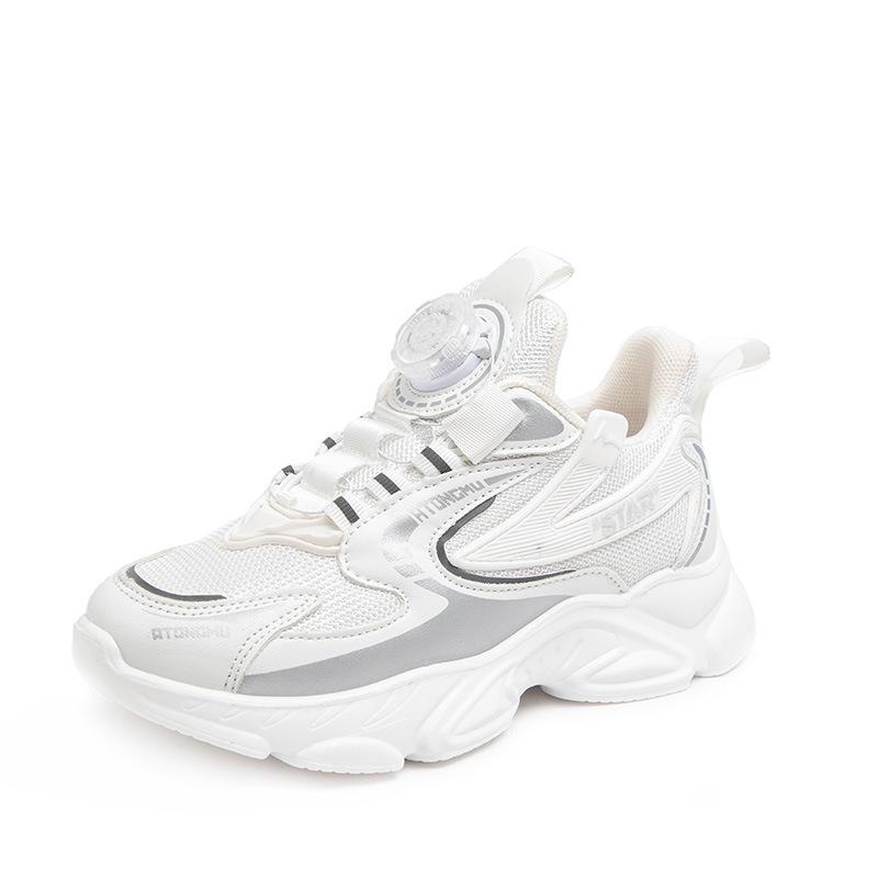 

Big stupid bear mesh summer rotating button boys frame shoes hollow breathable children s sports shoes 30 yards inner length about 18.4CM