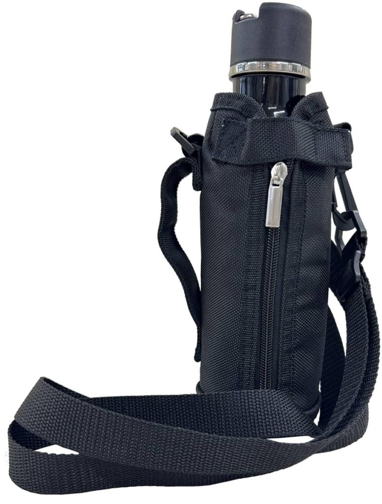 Tone Bottle with Shoulder Outdoor Large Black Cover, Insulated, 800ml, Strap, Portable, Use, Capacity, LB-18