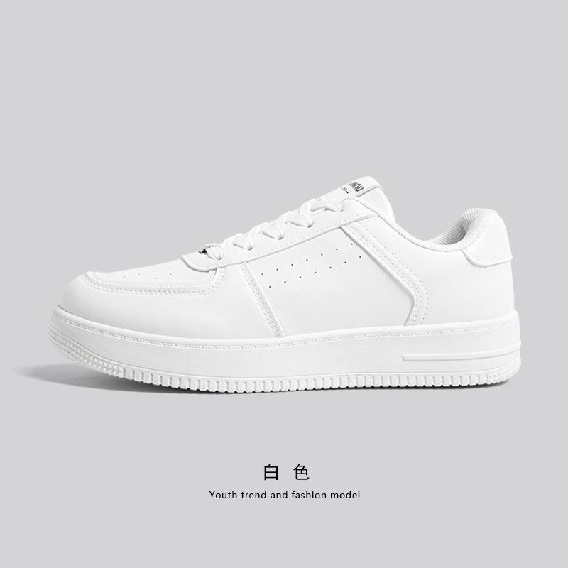 Men's shoes summer 2025 new casual flat-bottomed versatile small black shoes breathable white shoes platform sports niche board shoes women