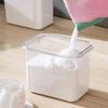 Convenient Laundry Detergent Storage Container with Measuring Cup Multifunctional Storage Container Practical Sealed Jar