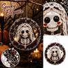 Halloween 2D Acrylic Hanging Ornaments Flat Design Decorations, Set of 8