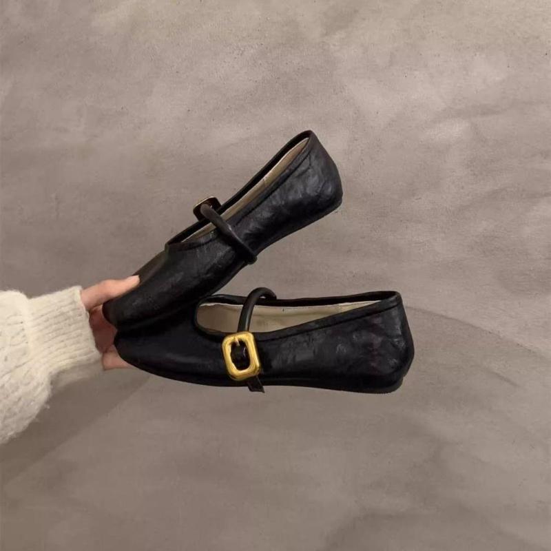 Fashion Fashion Versatile Woman Shoes 2025 Autumn New Round Flat Shoe Simple Shallow Mouth Mary Jane Shoes Anti Slip Women Casual Shoe
