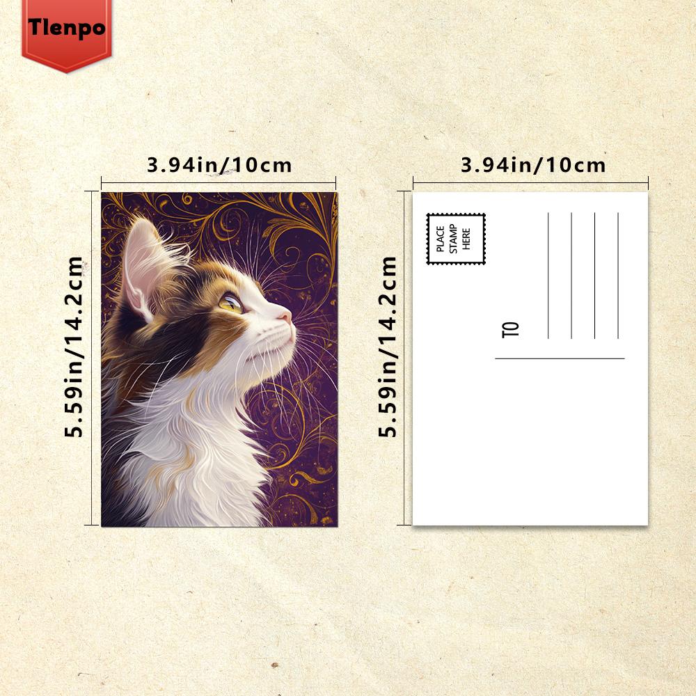 32pcs, Cat Collection Postcards, Birthday/Anniversary Gifts, Collectibles, Suitable for Gift Giving, Can Be Mailed.