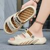 Herren Pantoffeln Sommer Atmungsaktive EVA Pantoffeln Doppelte Funktion Sandalen für Herren Leichte Sommerschuhe für Herren Große Größen 39-48