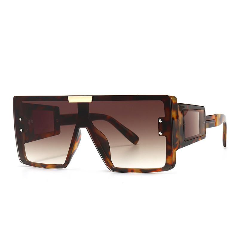 Fashion Oversized Square Sunglasses With Uv400 Protection For Outdoor Activities And Parties