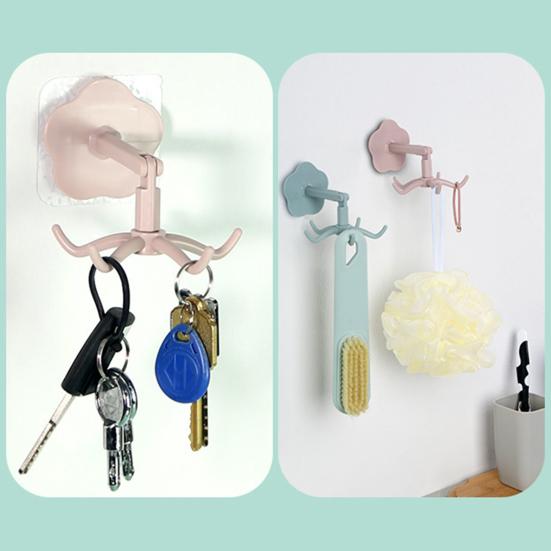 Haczyk do przechowywania Obrót o 360 stopni Szybkoschnący PP Pod szafką Uchwyt na przybory Wieszak Artykuły domowe